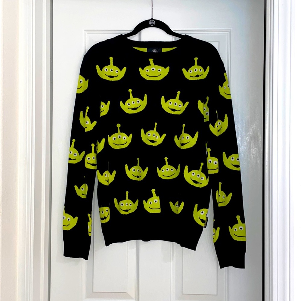 Hong Kong Disneyland Disney Toy Story Alien Black Sweater
